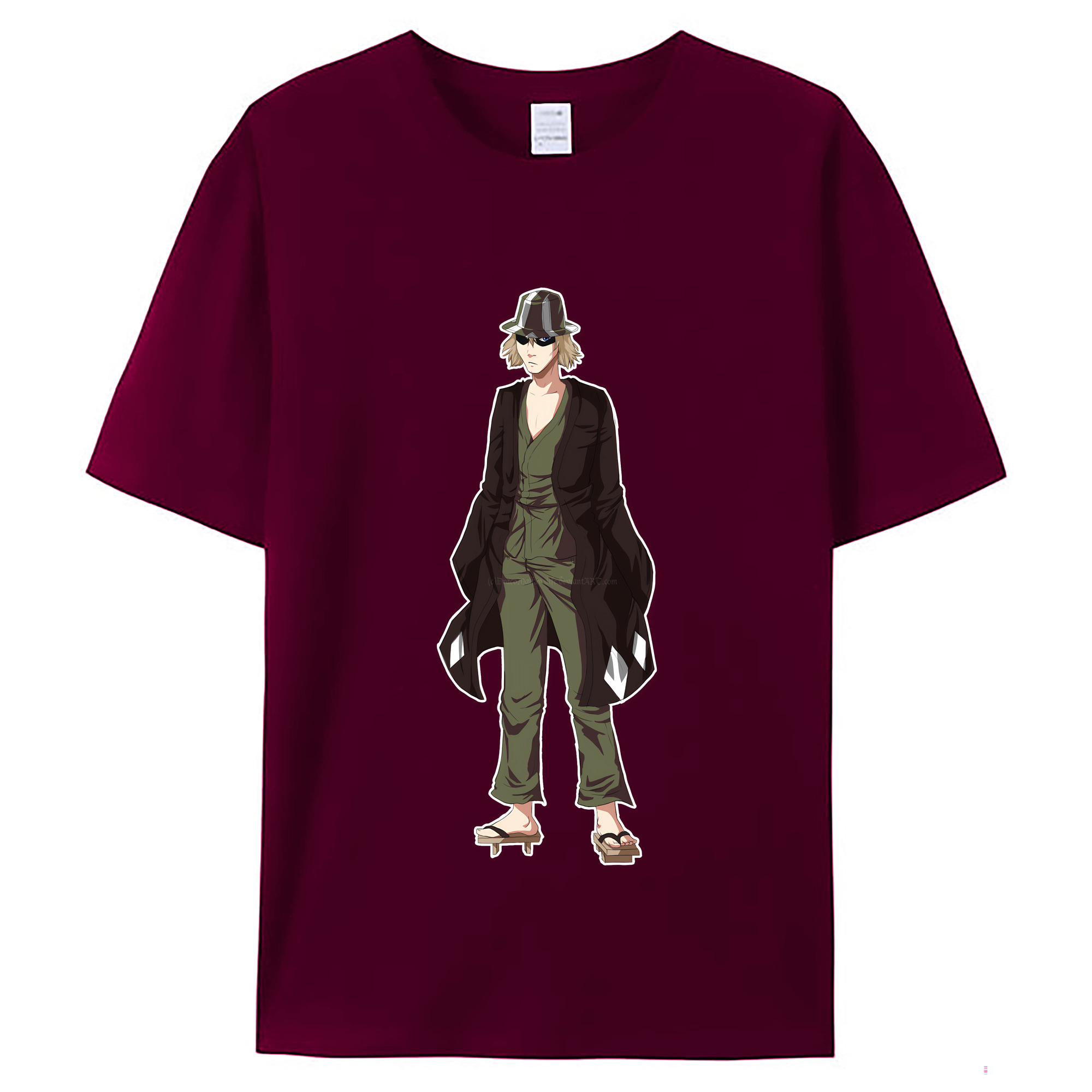 （画像用） "ブリーチ 浦原 喜助（うらはら きすけ） BLEACH Urahara Kisuke " レディースカジュアルプリントTシャツ（綿100％）